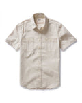 The Short Sleeve Utility Shirt in Natural Selvedge Chambray