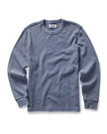 The Organic Cotton Crew in Washed Blue Waffle