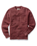 The Crawford Crew Sweater in Dried Cherry
