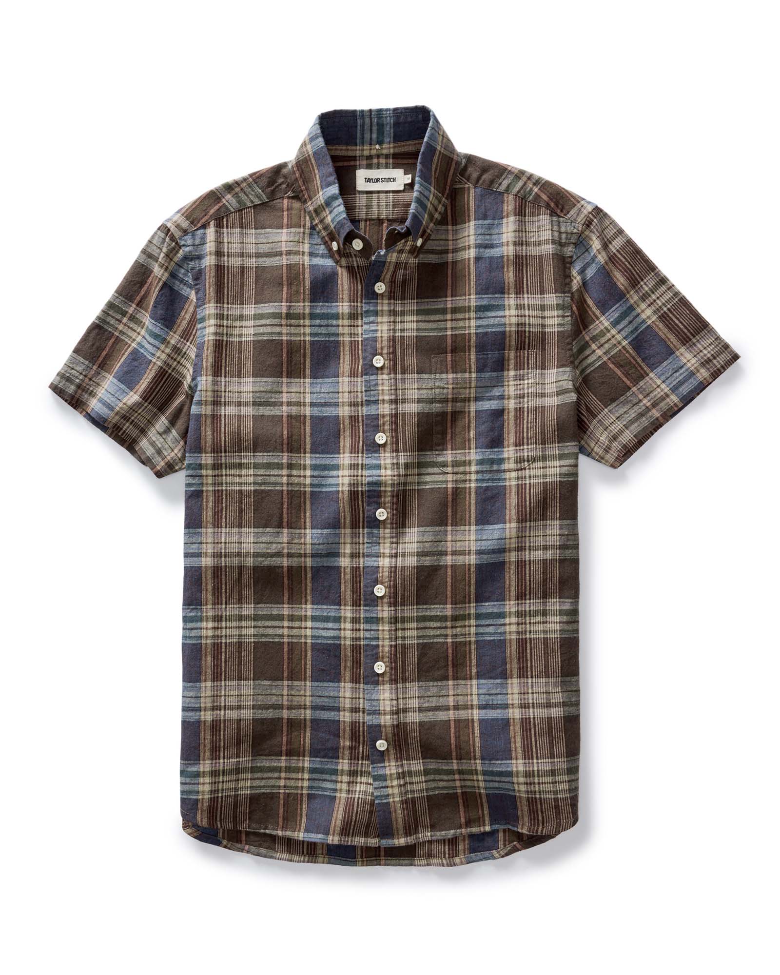 The Short Sleeve Jack in Atlantic Blue Plaid
