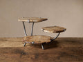 Petrified Wood Triple Tray Server