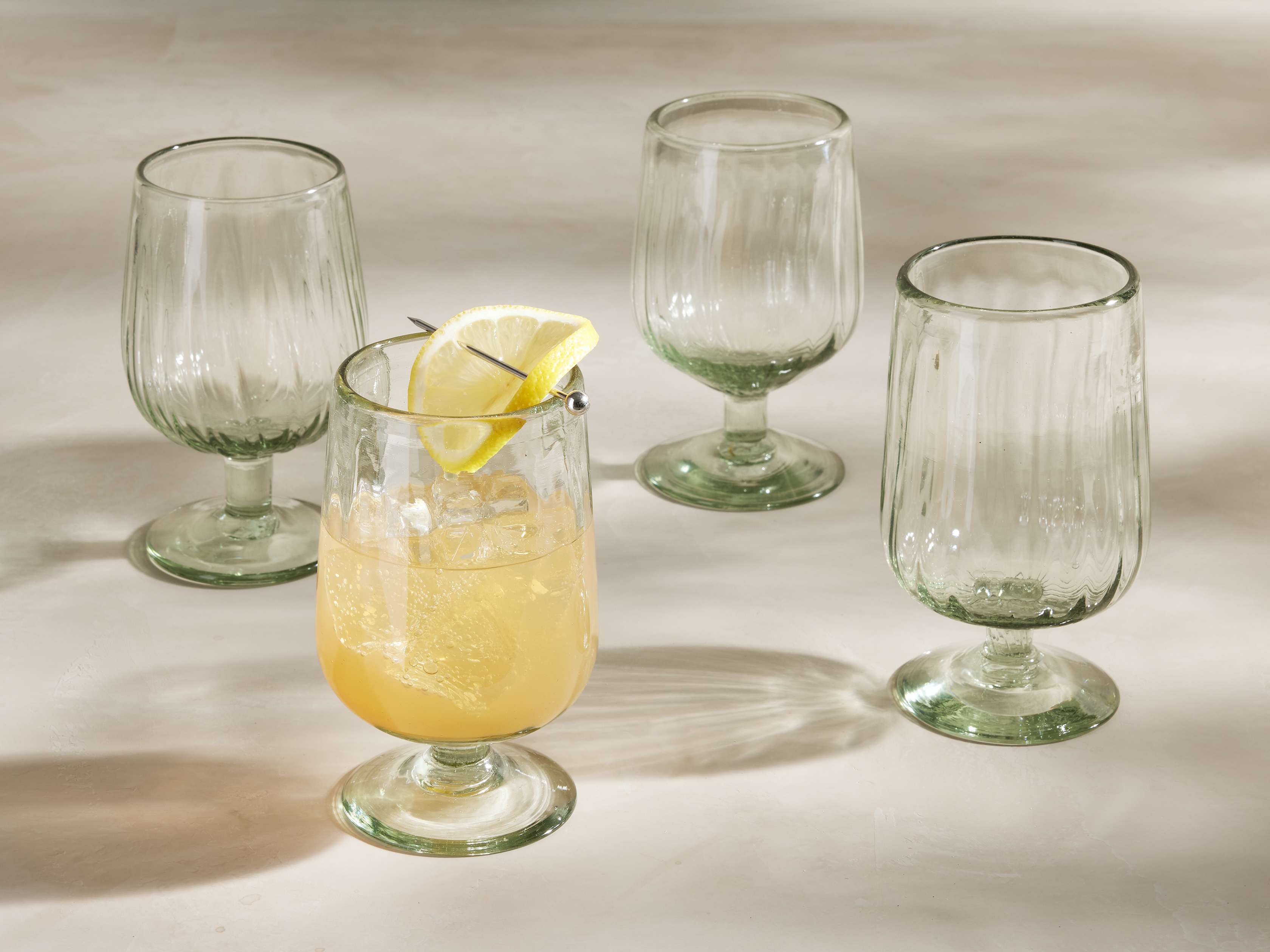 Seema Clear Goblet Glasses (Set of 4)