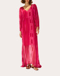 Alice Sheer Chiffon V-Neck Maxi Dress