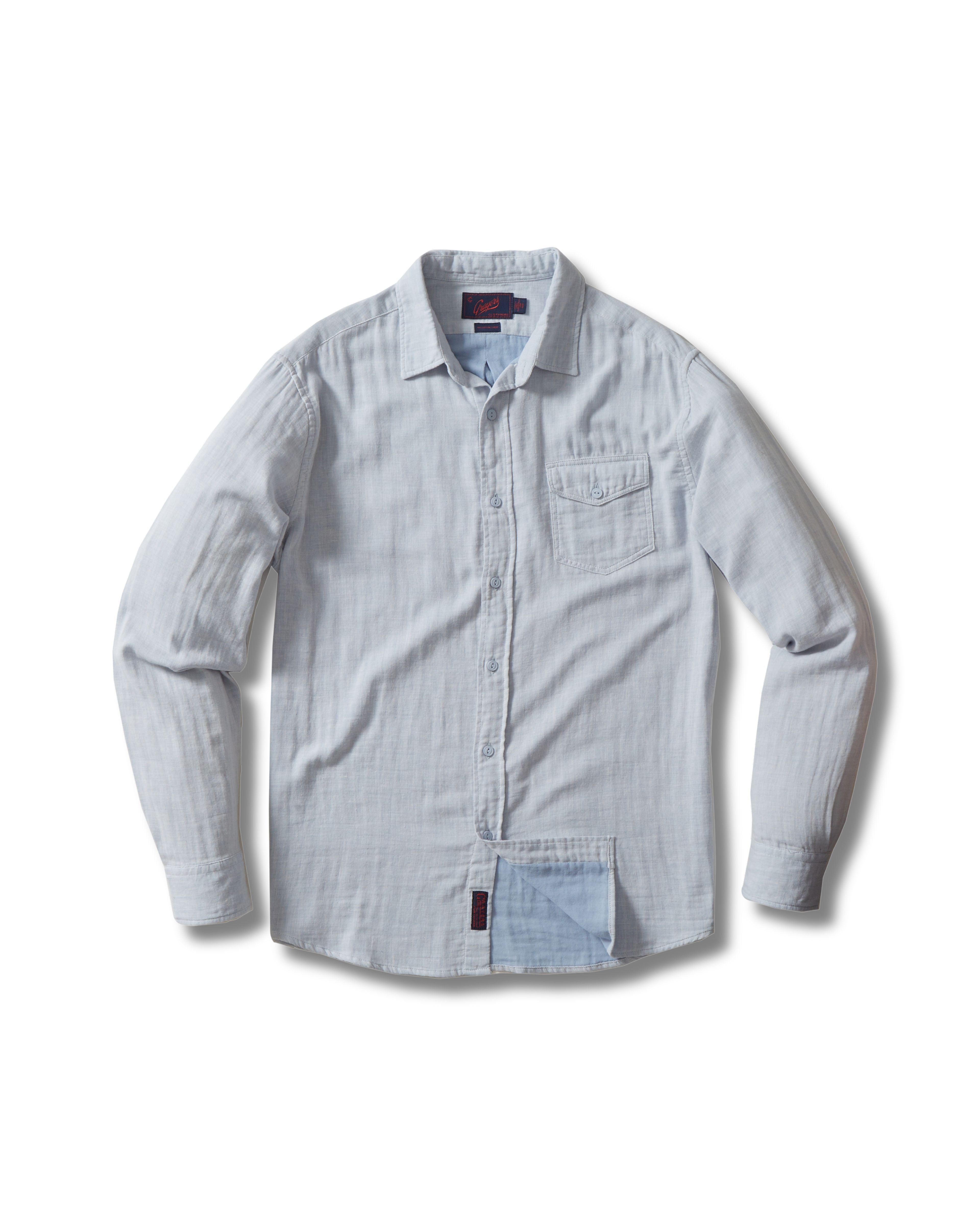 Hammond Double Cloth Shirt - Blue Chambray