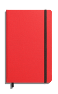 Medium Hard Ruled Journal - Tomato