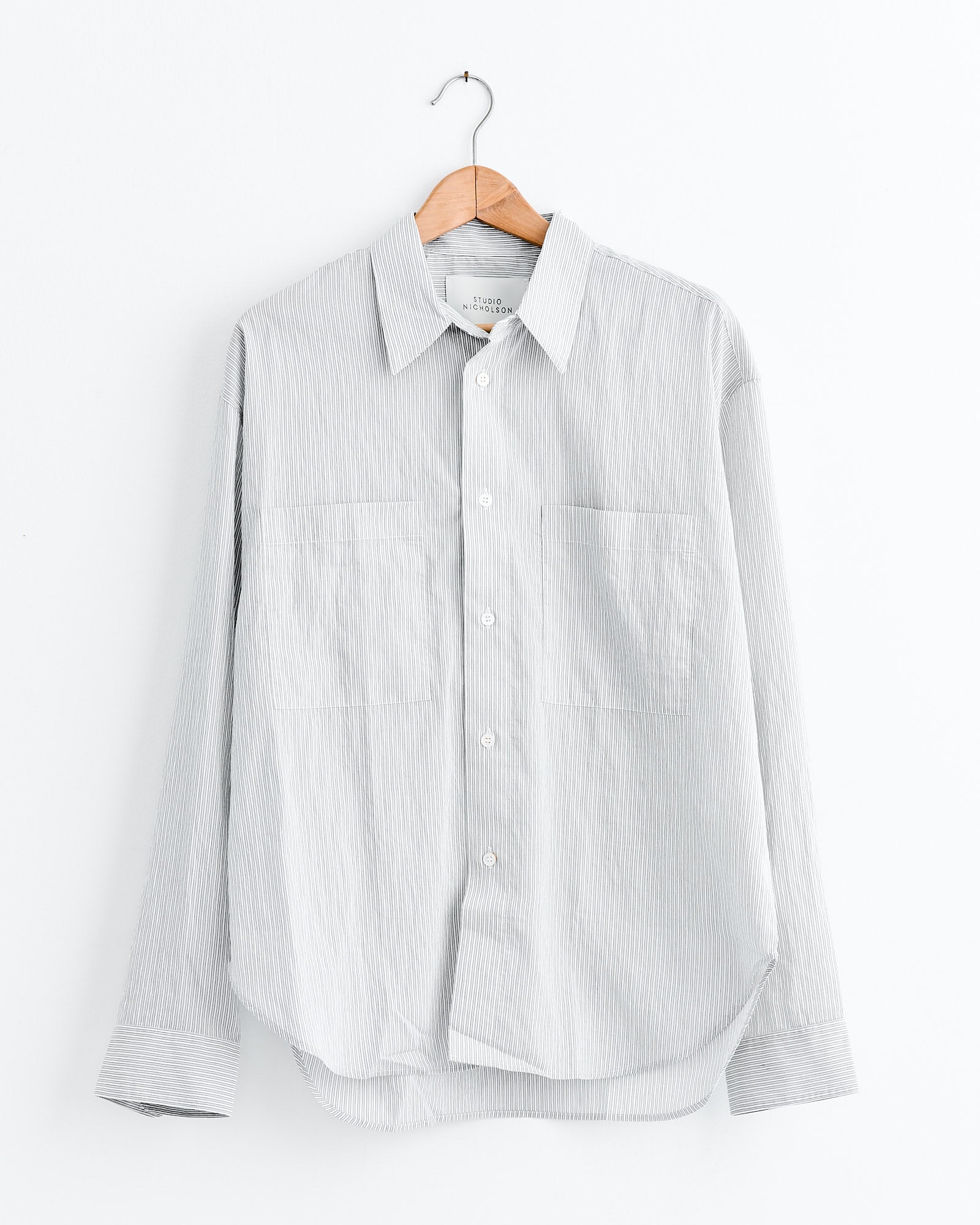 Salin Shirt in Chalk Stripe