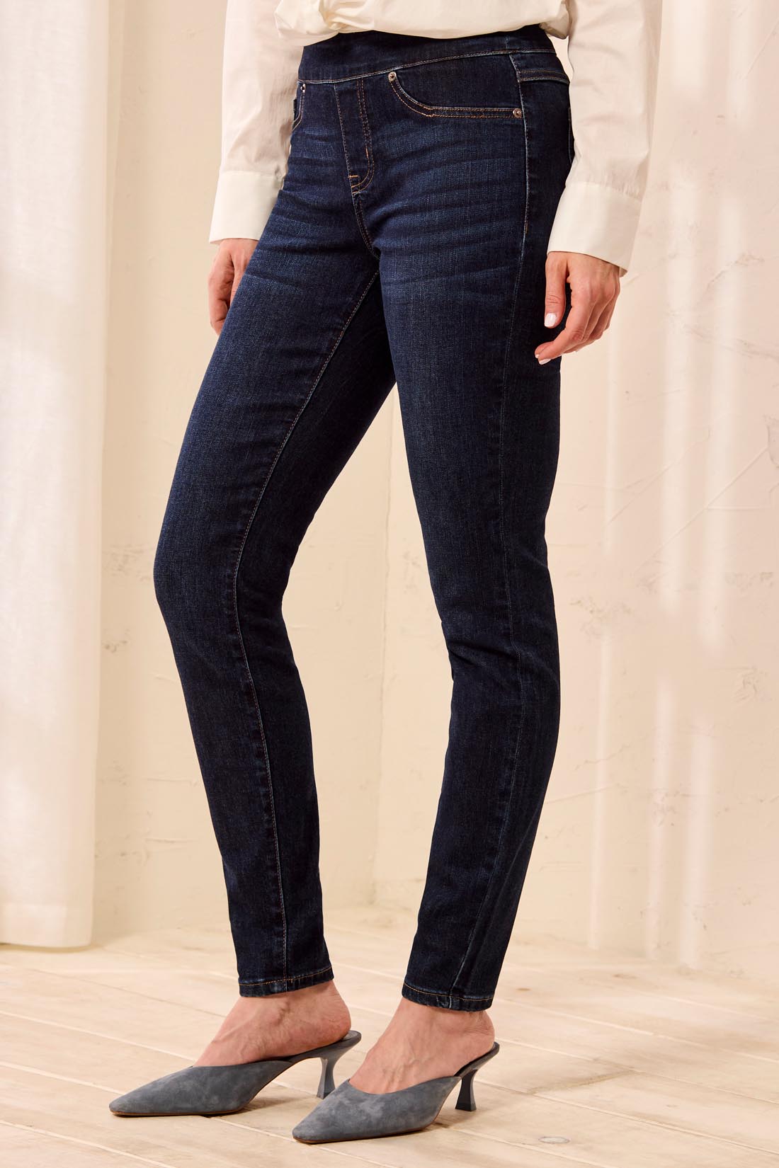 Audrey Year Round Basics Pull-On Jeggings-Deepocean