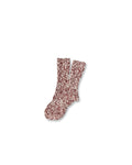 Lodge Marl Cotton Socks - Red Marl