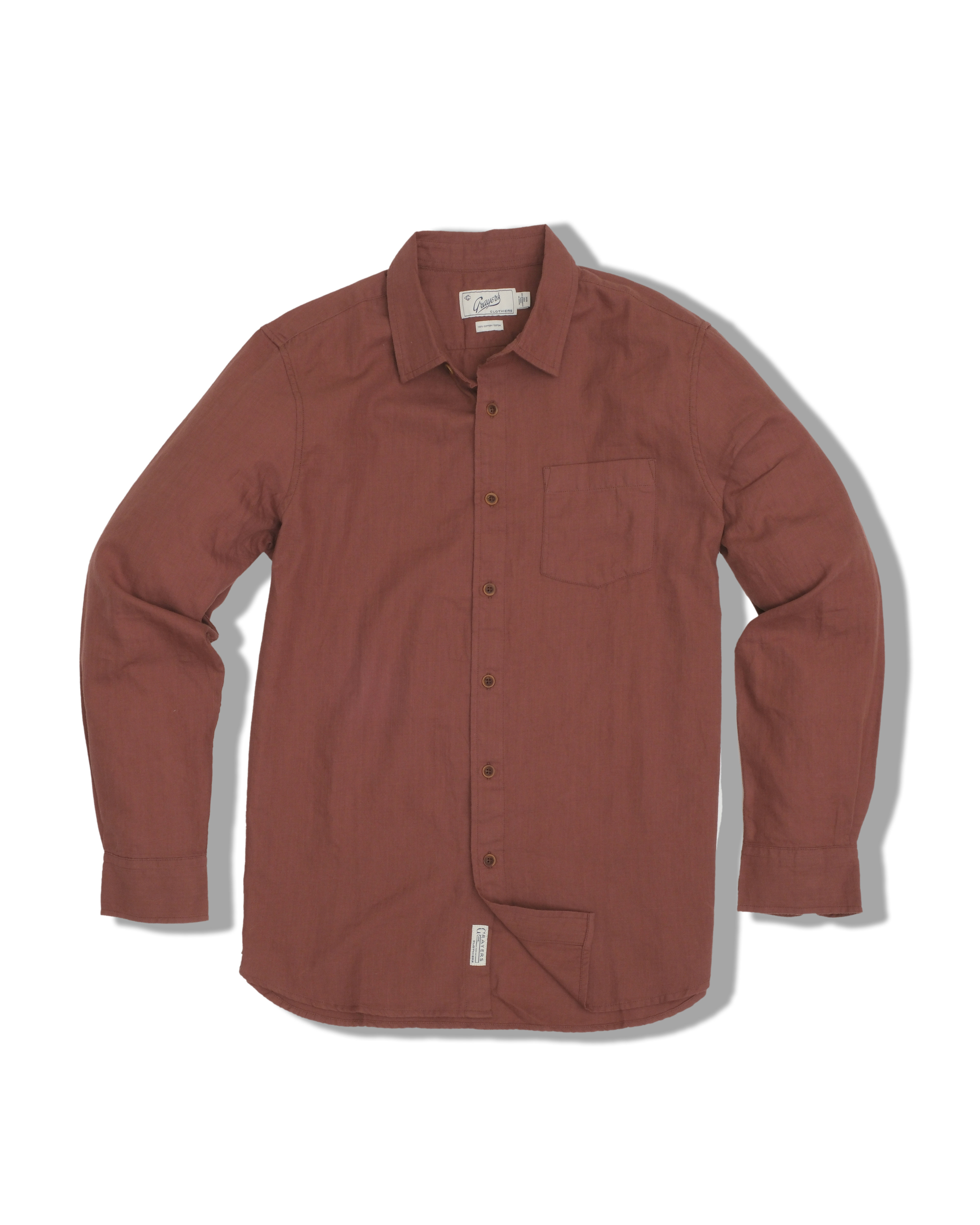 Lightweight Powerloom Shirt - Marron