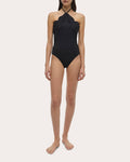 Nicolette Embroidered Halterneck Swimsuit