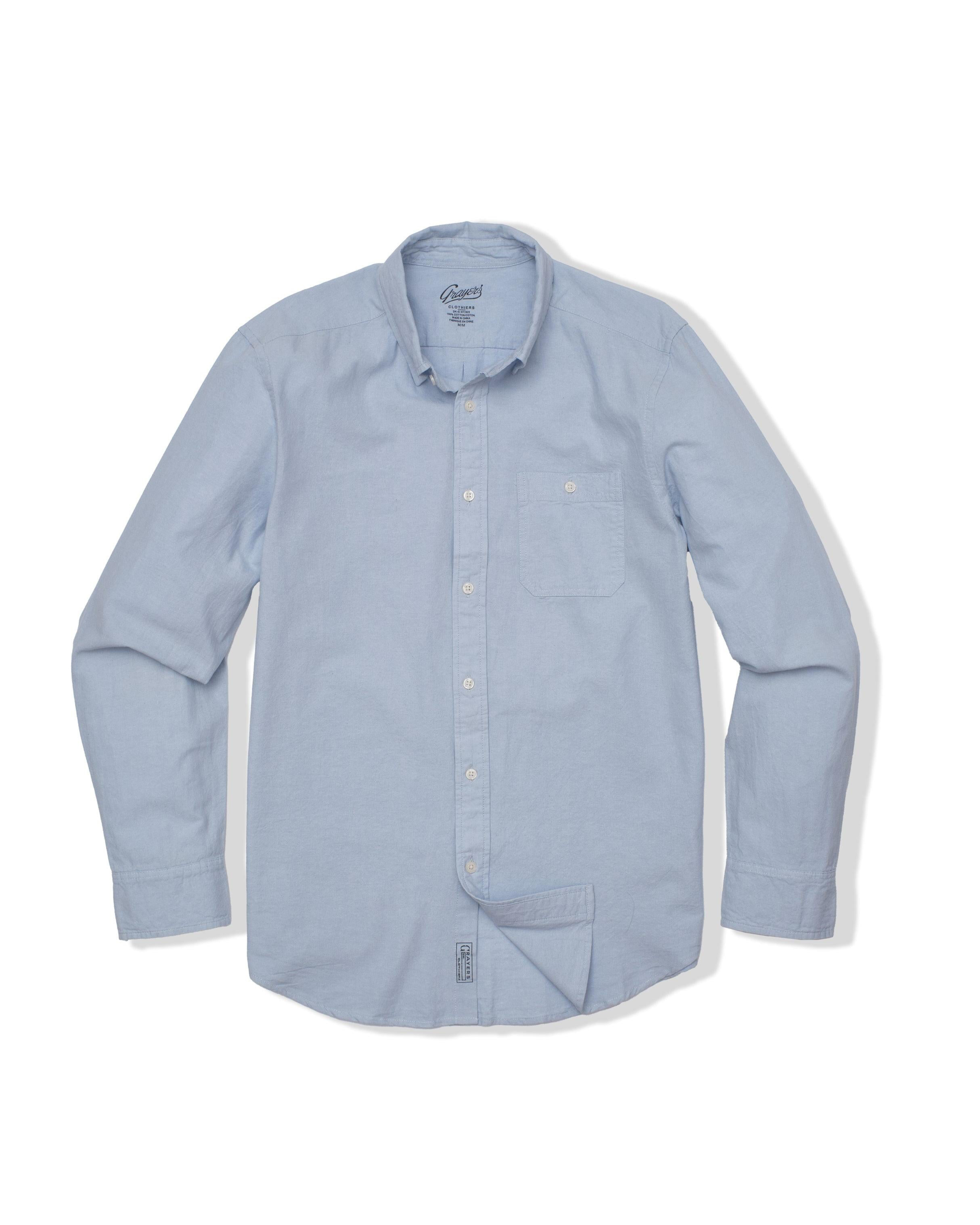 Lightweight Chambray Solid Shirt - Sky Blue