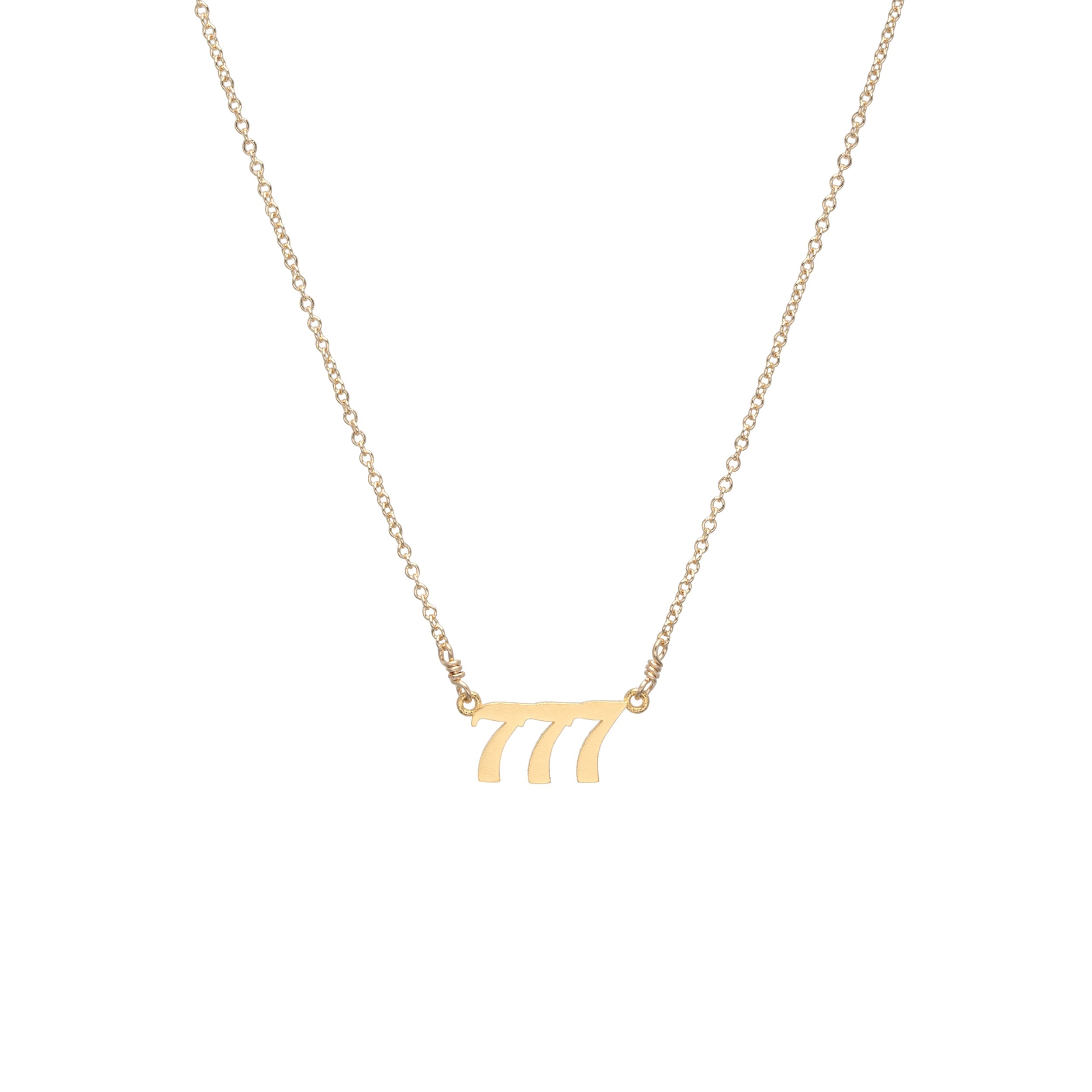 777 Angel Number Necklace