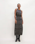 The Hammered Satin Slip Skirt | Black Moonsplatter