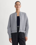 Luxe Fleece Bomber Jacket | Vintage Heather Grey