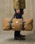 Large Rugged Twill Duffle Bag - Tan
