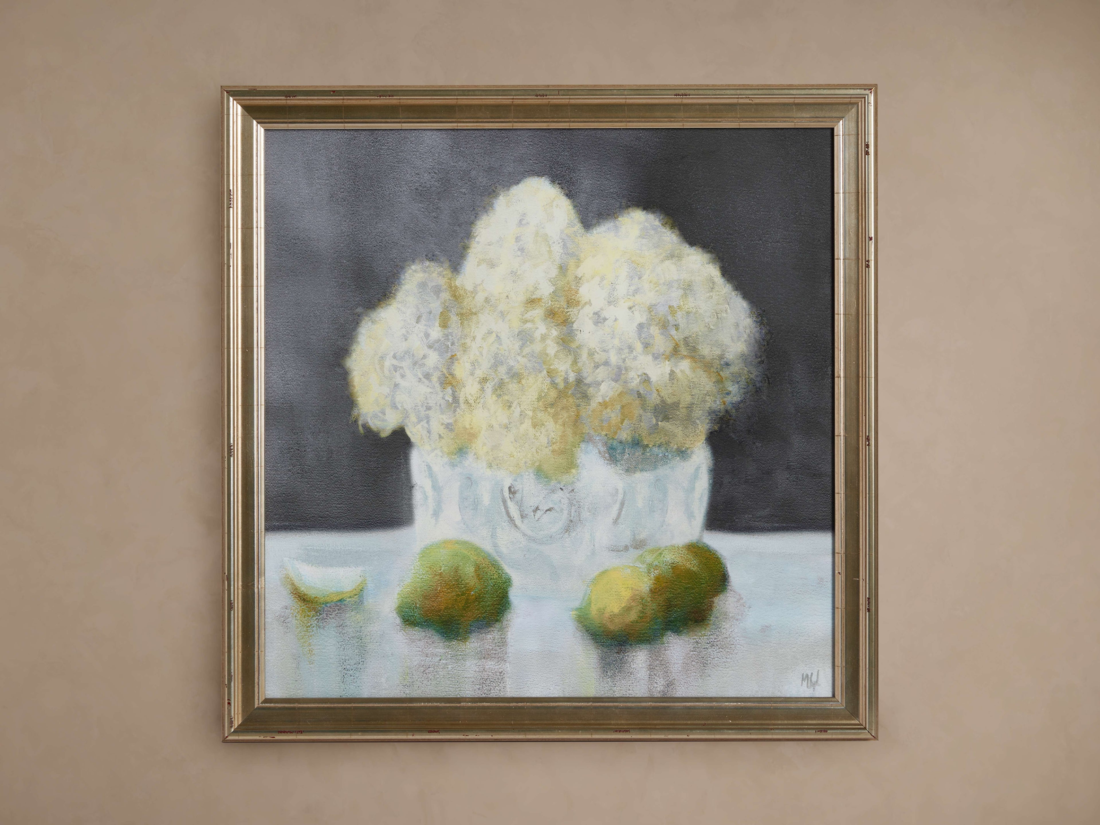 Blanche Hortensia Framed Print