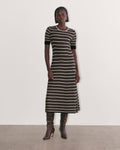 The Ribbed Sweater Dress | Taupe / Canvas / Black