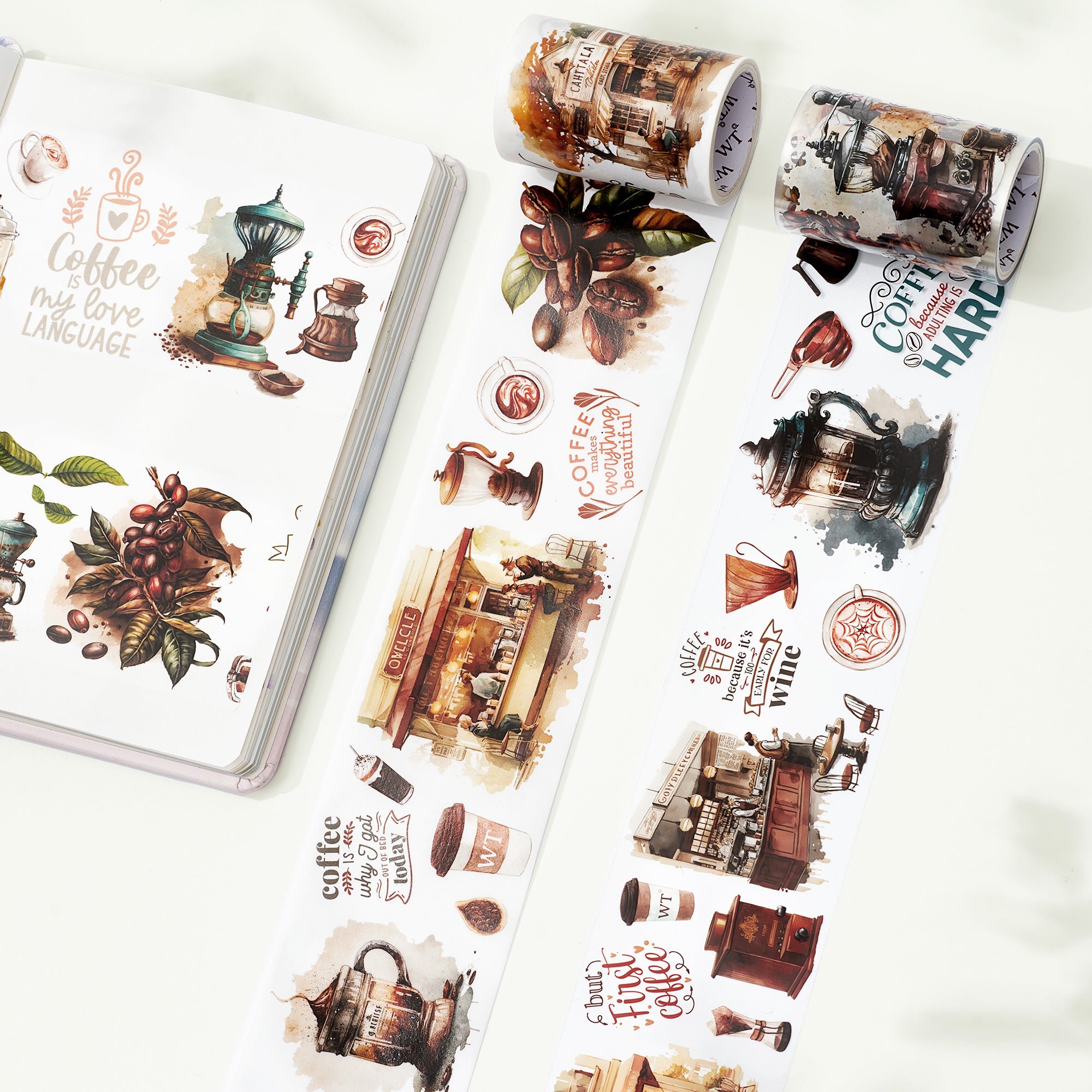 Caffeine Canvas Wide Washi/PET Tape
