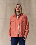 Women's Reverse Sateen Jac-Shirt - Copper Brown