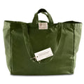 Multi-Pocket 100% Cotton Tote – Sage Green