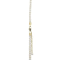 8+2" 3mm White Pearl Anklet