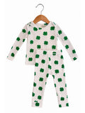 Organic Waffle 2-Piece Set, Clover