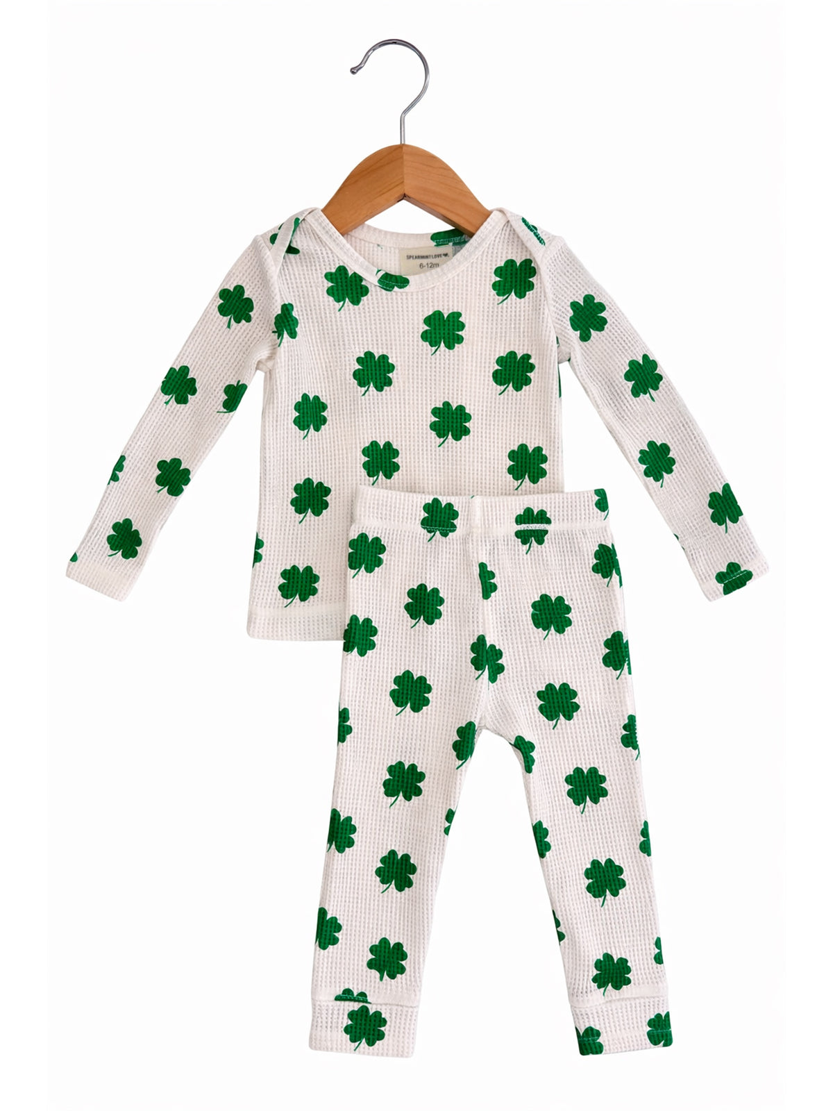 Organic Waffle 2-Piece Set, Clover
