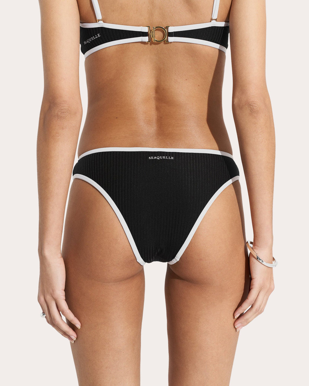 Ribbed Mid-Rise Bikini Brief
