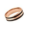 Emalie Ring Rose Gold Black