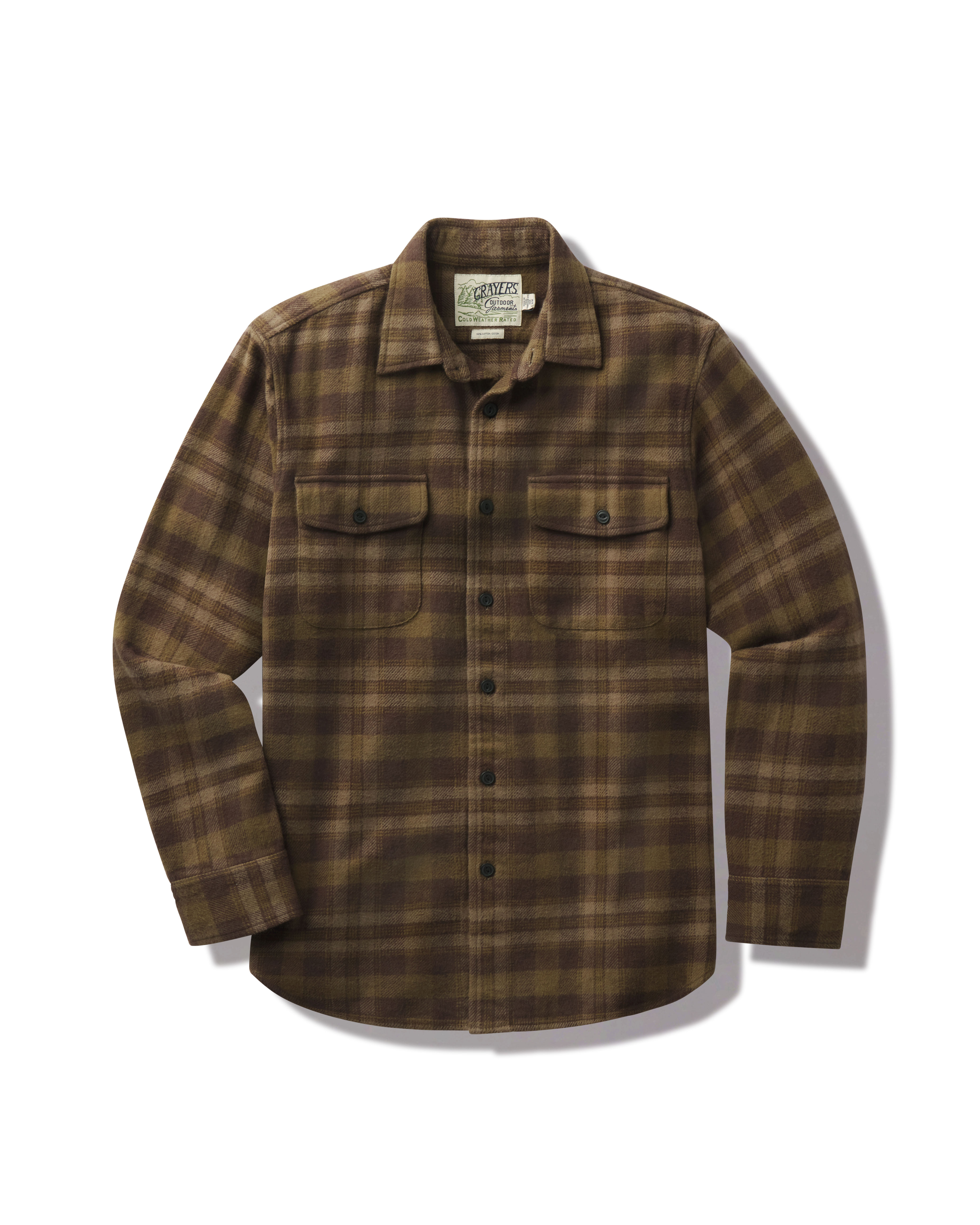 Scarboro Heritage Heavy Flannel - Olive Loden