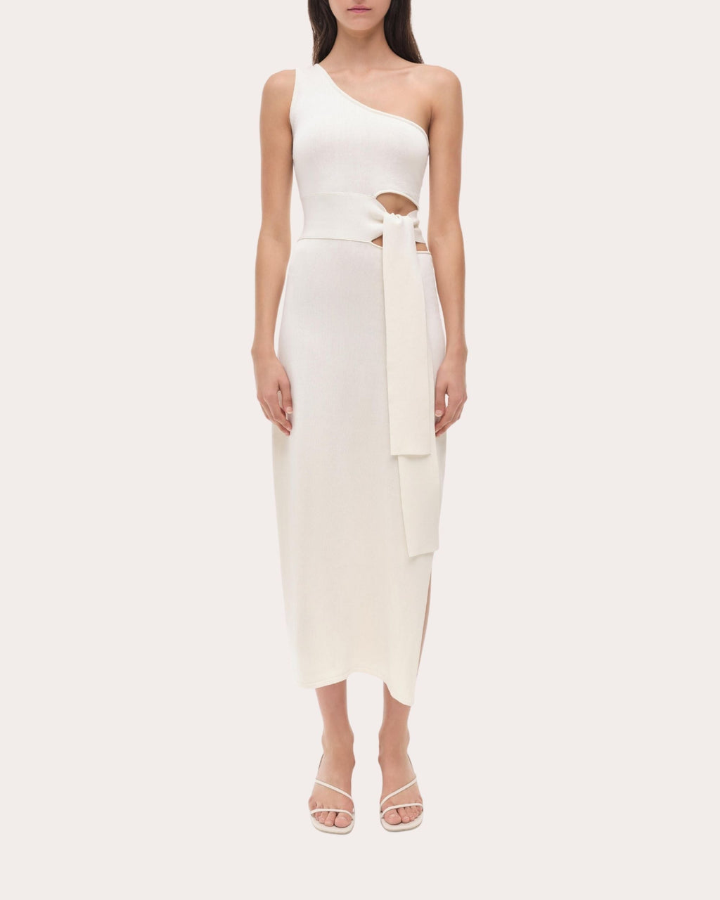 Aurelia Knit Cutout Asymmetric Midi Dress