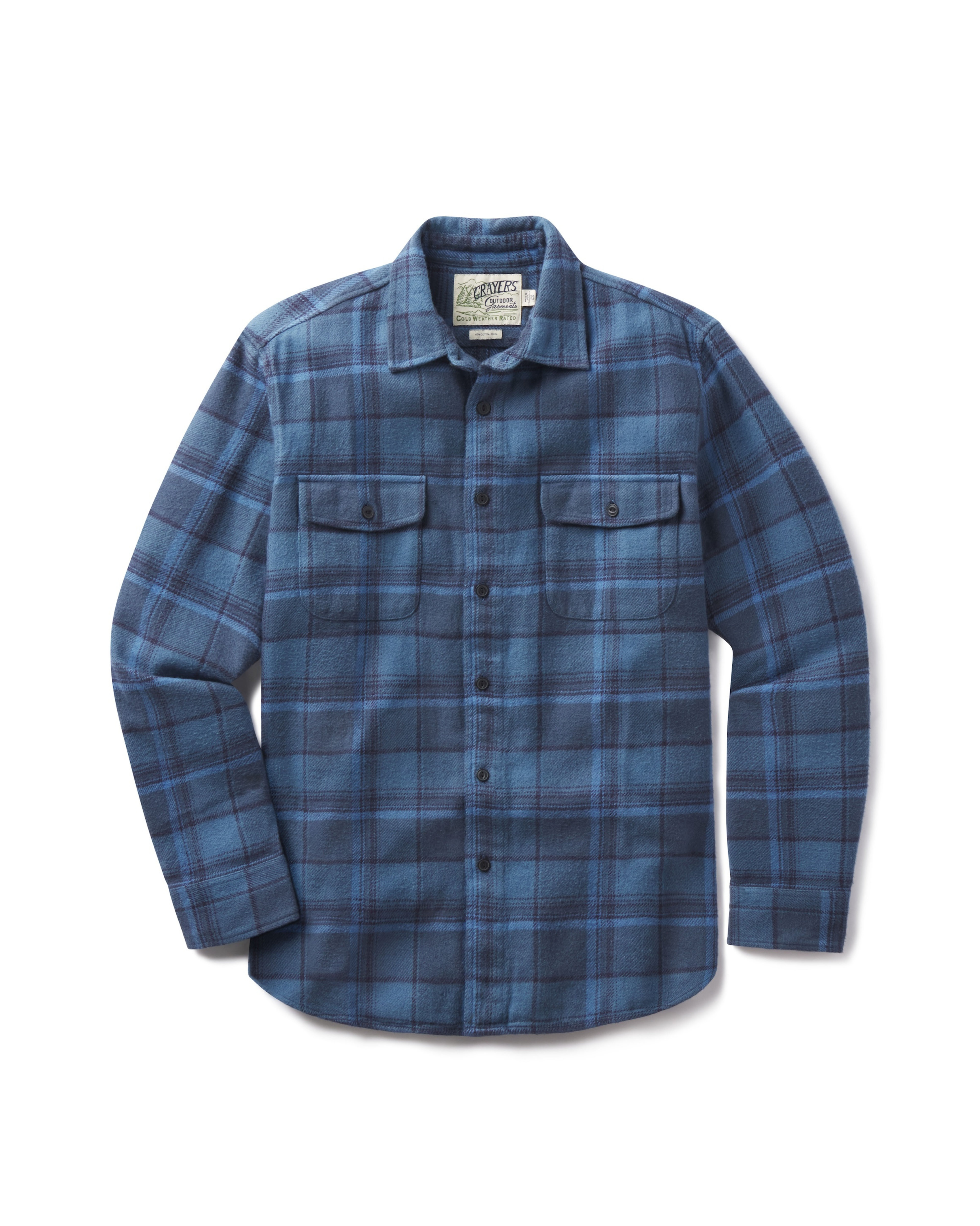 Scarboro Heritage Heavy Flannel - Navy Auburn