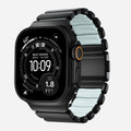 Stratos Band - 49mm | Black Titanium | Icy Blue Glow FKM
