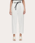 Pleated Tapered Paperbag Pants