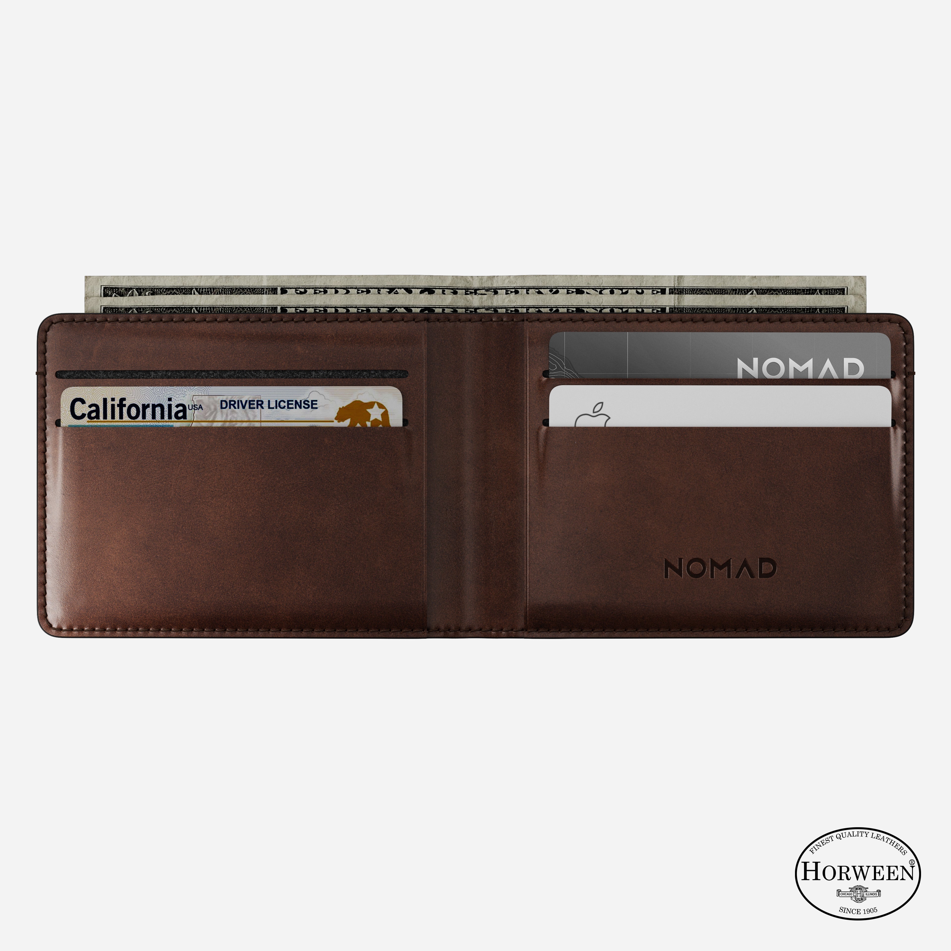 Bifold Wallet - Rustic Brown | Horween