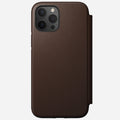 Modern Leather Folio - iPhone 12 Pro Max | Rustic Brown | Horween