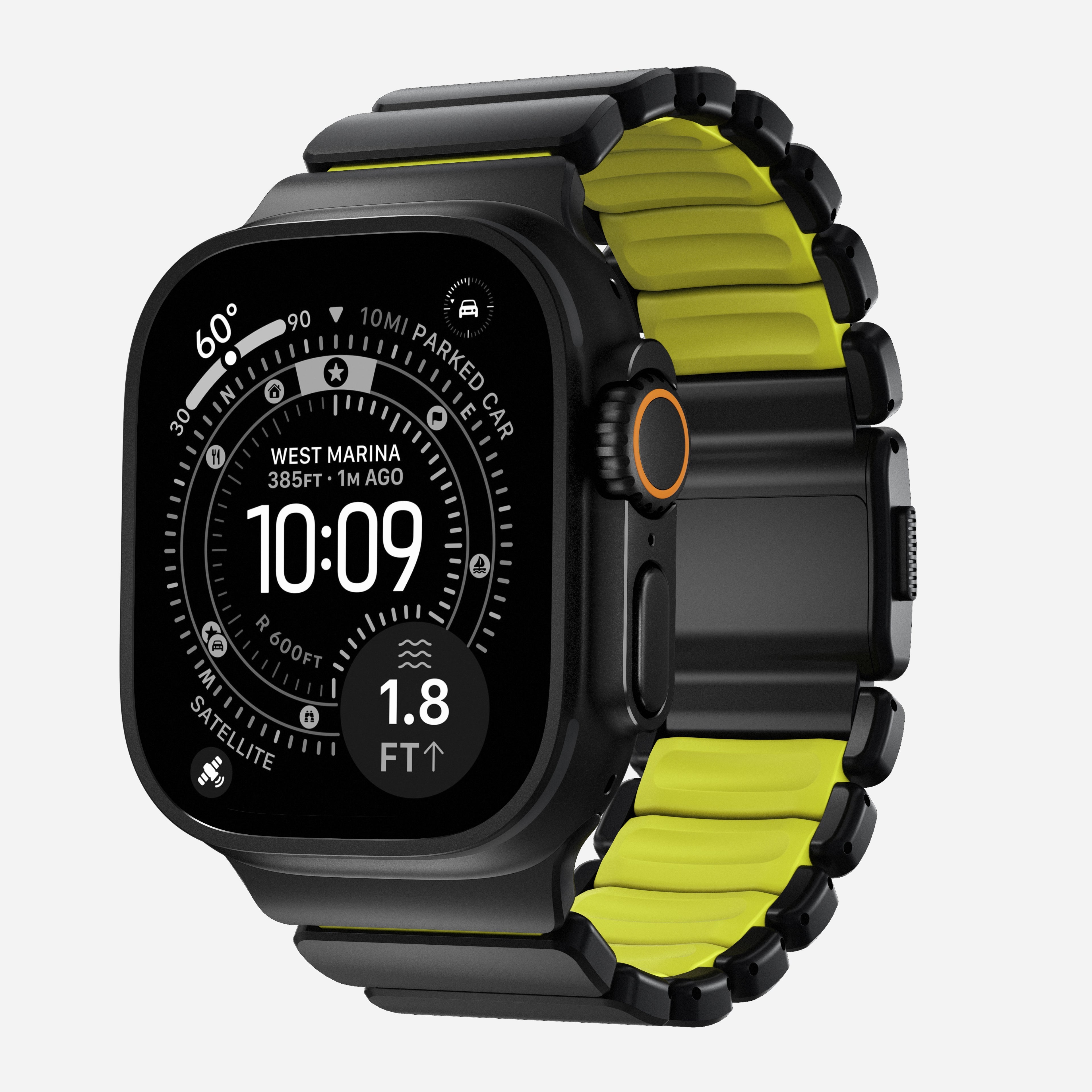 Stratos Band - 49mm | Black Titanium | Volt FKM