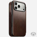 Modern Leather Folio - iPhone 17 Pro Max | Rustic Brown | Horween