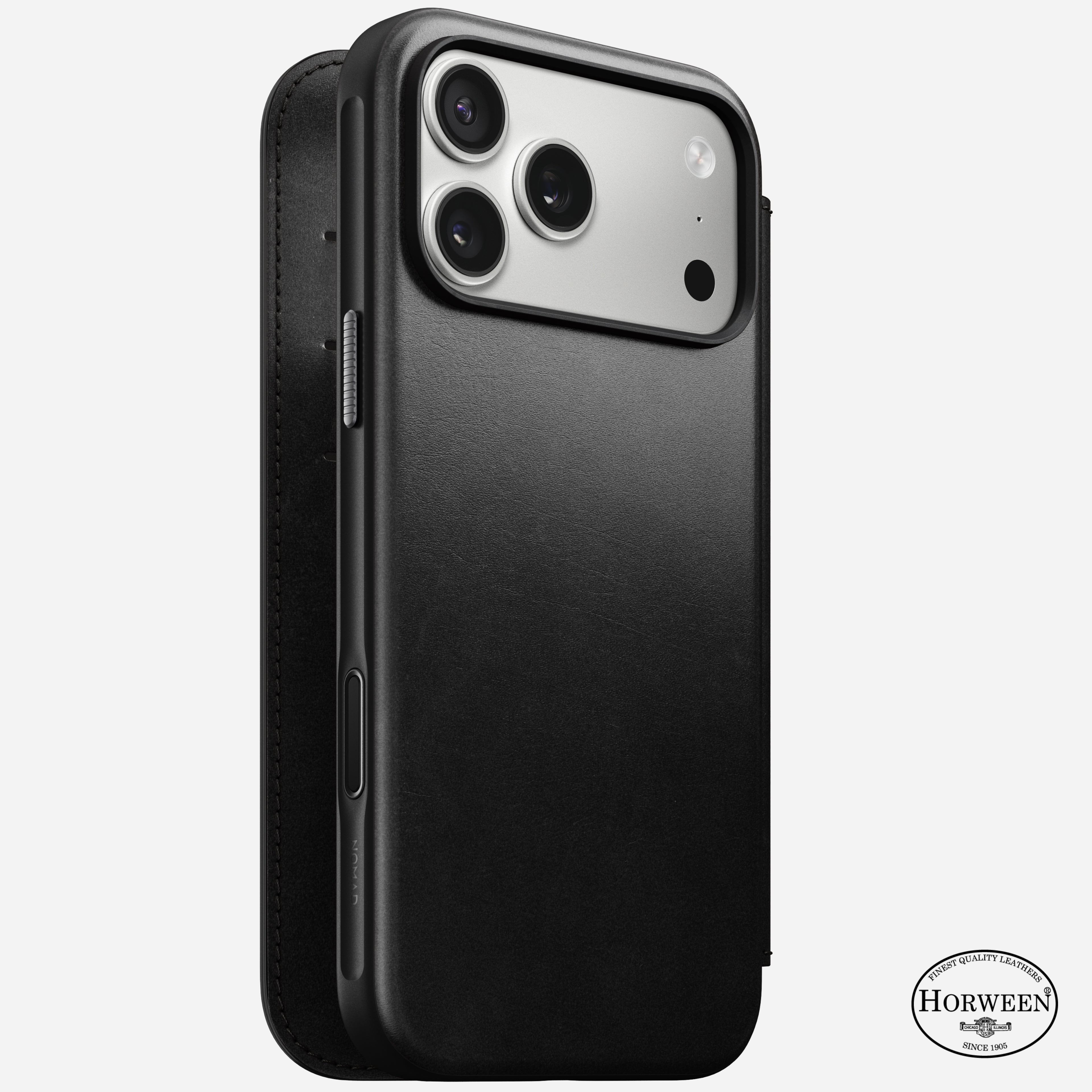 Modern Leather Folio - iPhone 17 Pro Max | Black | Horween