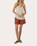 Yara Beaded Georgette Tank Top
