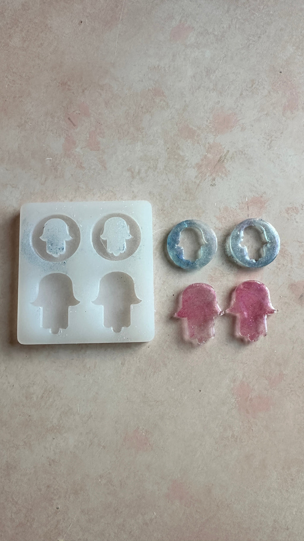 Hamsa Hand of Fatima Blessings Silicone mold