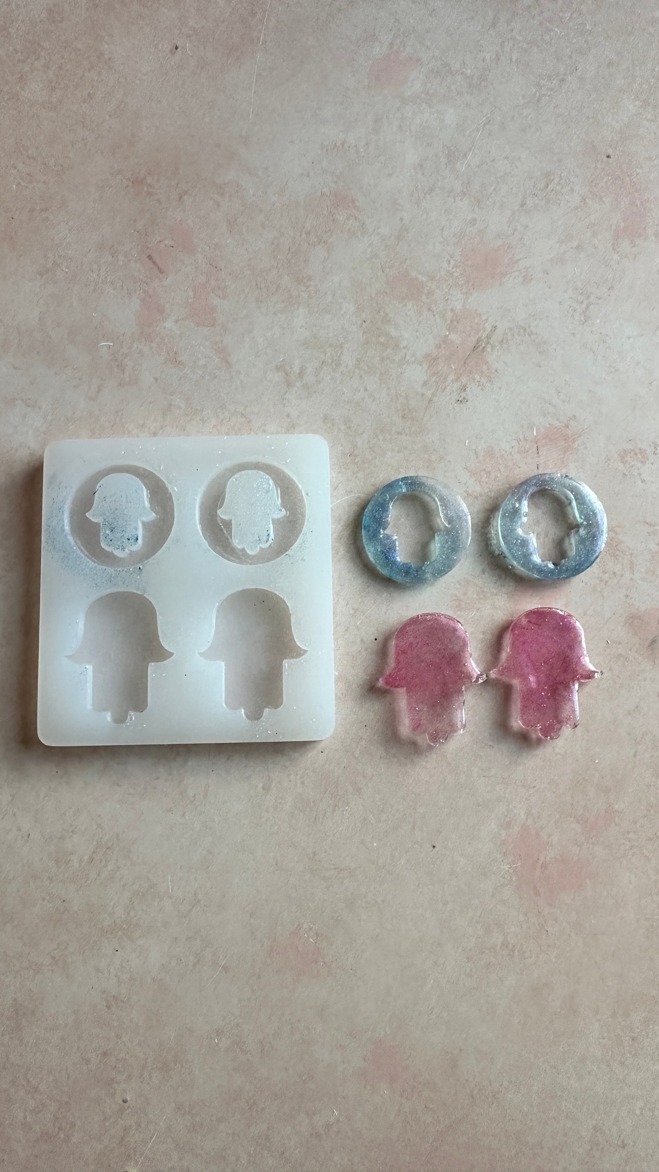 Hamsa Hand of Fatima Blessings Silicone mold