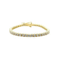 Women's Moissanite Diamond Tennis Bracelet in Yellow Gold Vermeil- 3mm