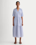 The Farmers Market Dress | Mazarine Blue / Optic White