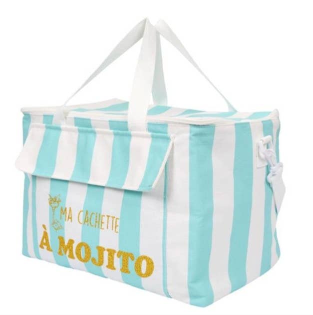 Blue striped cooler My mojito hideout marks the naughty ones