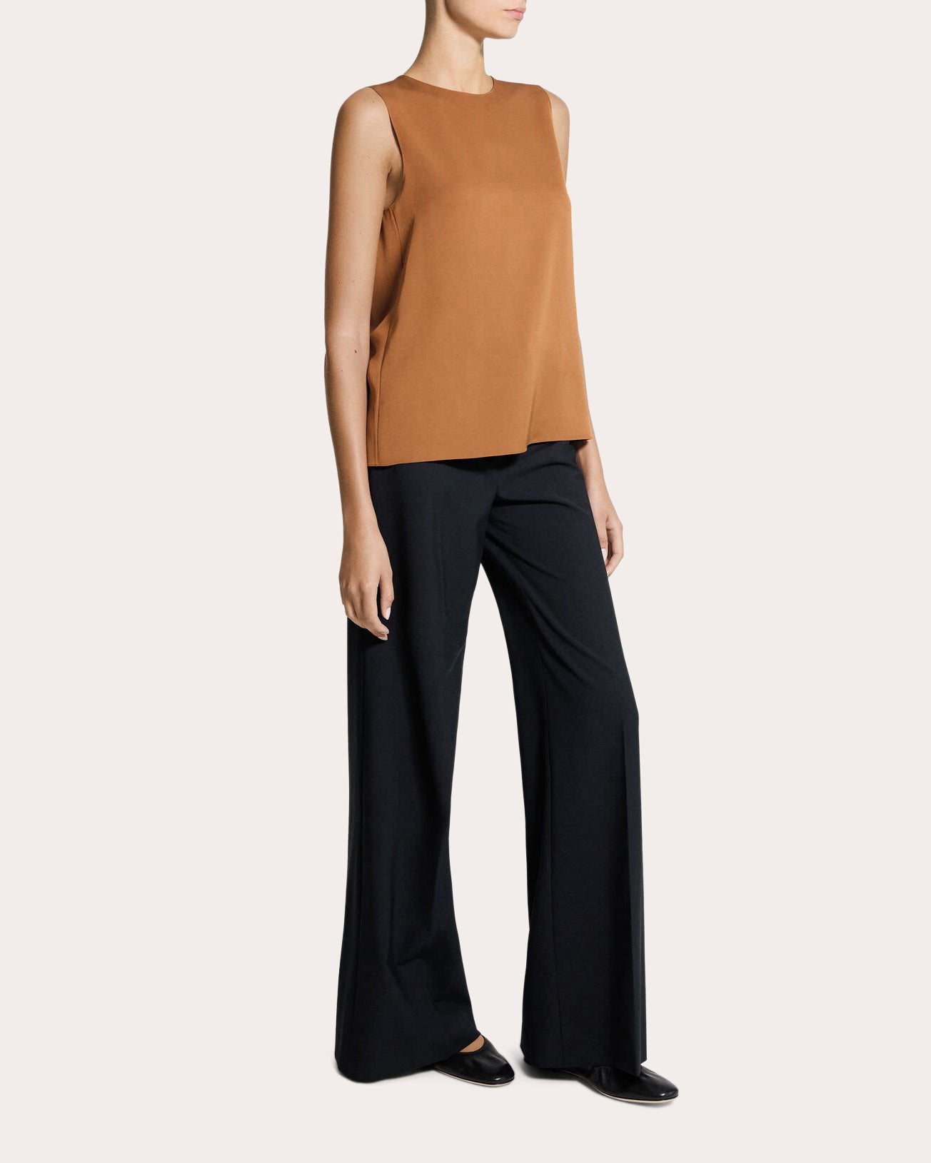 Silk Georgette Shell Top