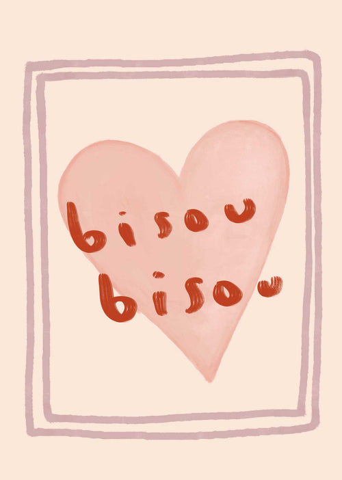 Bisou Bisou Art Print