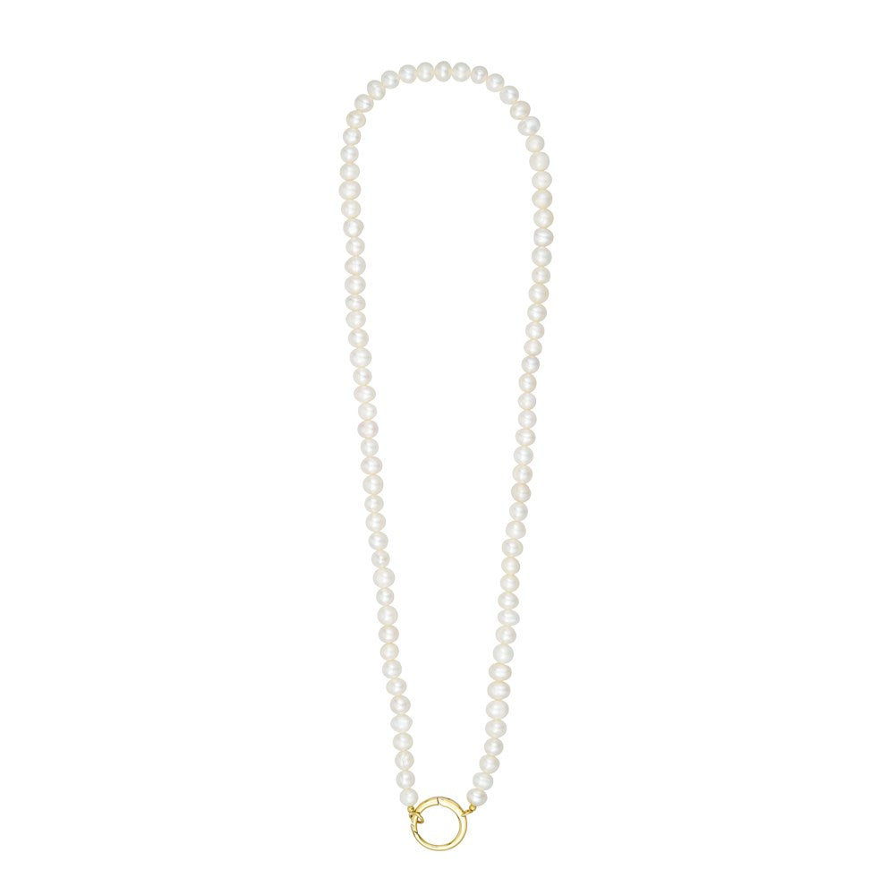 Pearl Charm Lock Chain