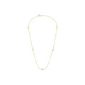 Ruth Anchor charm lock necklace, gold plated
