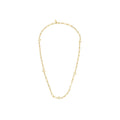 Ruth large chunky charm lock necklace, gold plated